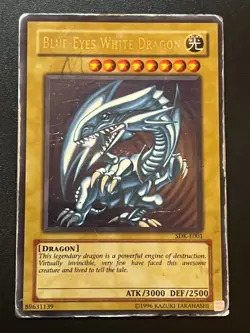 Blue-Eyes White Dragon SDK-E001 Ultra Rare Unlimited POOR Yugioh - Image 1
