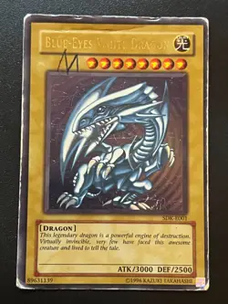 Blue-Eyes White Dragon SDK-E001 Ultra Rare Unlimited POOR Yugioh - Image 3