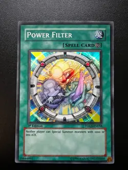 Power Filter TDGS-EN058 Super Rare 1st Edition Near Mint Yugioh - Image 1