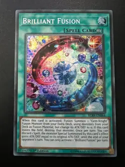 Brilliant Fusion BLRR-EN064 Secret Rare 1st Edition Near Mint Yugioh - Image 1