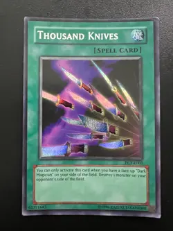 Thousand Knives PCY-E003 Prismatic Secret Rare Light Play+ Yugioh - Image 1