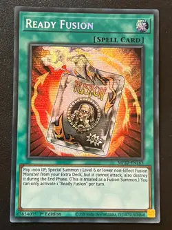 Ready Fusion MP22-EN163 Prismatic Secret Rare 1st Edition Near Mint Yugioh - Image 1