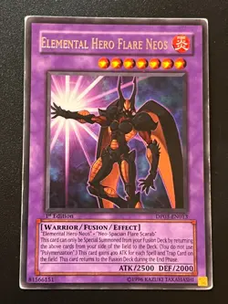 Elemental Hero Flare Neos DP03-EN013 Rare 1st Edition Heavy Play Yugioh - Image 1