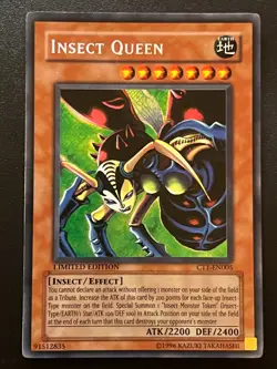 Insect Queen CT1-EN005 Secret Rare Light Play+ Yugioh - Image 1