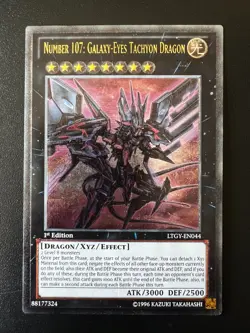 Number 107: Galaxy-Eyes Tachyon Dragon LTGY-EN044 Ulti 1st Ed Near Mint Yugioh - Image 1