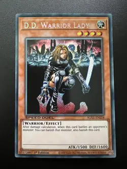 D.D. Warrior Lady SGX1-ENE04 Secret Rare 1st Edition Near Mint Yugioh - Image 1