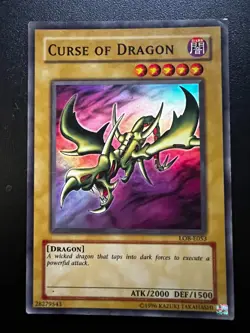 Curse of Dragon LOB-E053 Super Rare Unlimited Heavy Play Yugioh - Image 1