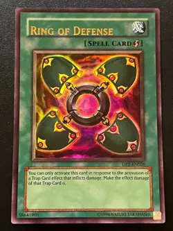 Ring of Defense DP2-EN026 Ultra Rare Unlimited Near Mint Yugioh - Image 1