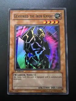 Gearfried the Iron Knight PSV-101 Super Rare 1st Edition Moderate Play Yugioh - Image 1