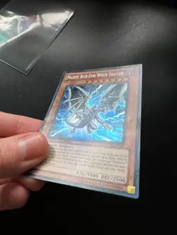 Malefic Blue-Eyes White Dragon YMP1-EN002 Secret Rare Heavy Play Yugioh - Image 4