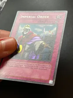 Imperial Order PSV-104 Secret Rare Unlimited Moderate Play Yugioh - Image 3