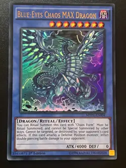 Blue-Eyes Chaos MAX Dragon MVP1-EN004 Ultra Rare 1st Edition Near Mint Yugioh - Image 1