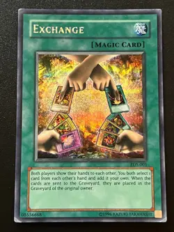 Exchange EDS-001 Prismatic Secret Rare Game Promo Moderate Play Yugioh - Image 1