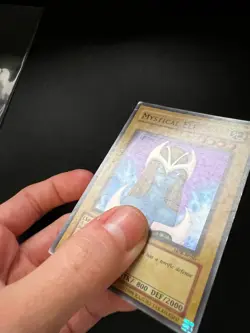 Mystical Elf LOB-E050 Super Rare Unlimited Moderate Play Yugioh - Image 5