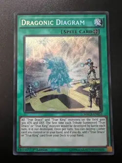 Dragonic Diagram MACR-EN053 Secret Rare 1st Edition Near Mint Yugioh - Image 1