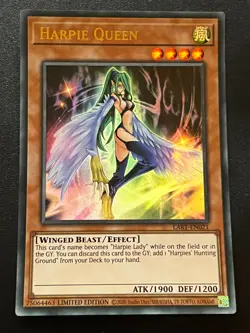 Harpie Queen LART-EN021 Ultra Rare Lost Art Promotion Near Mint Yugioh - Image 1