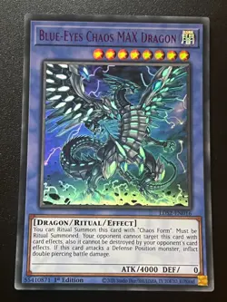 Blue-Eyes Chaos MAX Dragon LDS2-EN016 Purple Ultra Rare 1st Near Mint Yugioh - Image 1