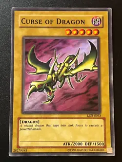 Curse of Dragon LOB-E053 Super Rare Unlimited MP/HP Yugioh - Image 1