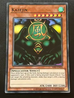 Kazejin MRD-EN026 Super Rare 25th Anniversary Near Mint Yugioh - Image 1