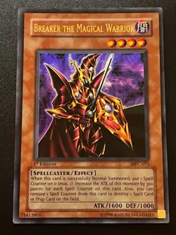 Breaker the Magical Warrior MFC-071 Ultra Rare 1st Edition Light Play+ Yugioh - Image 1
