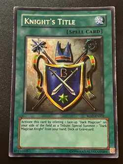 Knight's Title ROD-EN002 Prismatic Secret Rare Moderate Play Yugioh - Image 1