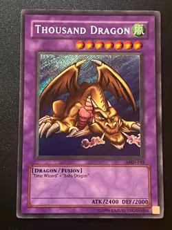 Thousand Dragon MRD-E143 Secret Rare Unlimited Moderate Play Yugioh - Image 1