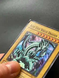 Blue-Eyes White Dragon SKE-001 Super Rare 1st Edition LP/MP Yugioh - Image 3