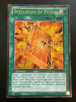 Spellbook of Power AP02-EN003 Ultimate Rare EURO Near Mint Yugioh - Image 1