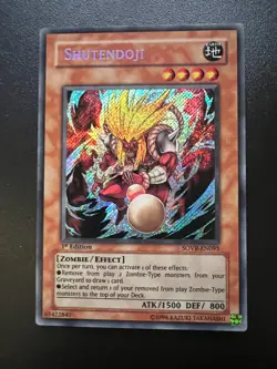 Shutendoji SOVR-EN095 Secret Rare 1st Edition Very Good to Near Mint Yugioh - Image 1