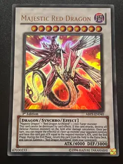 Majestic Red Dragon ABPF-EN040 Ultra Rare 1st Edition Light Play+ Yugioh - Image 1