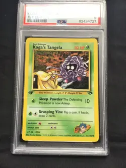 Pokemon Cards: Gym Challenge 1st Edition Common: Koga's Tangela 81/132 PSA 9 - Image 2