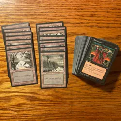 MTG: Vintage Ice Age 85 Card Black Lot - ‘95 Magic The Gathering - Ready To Play - Image 1