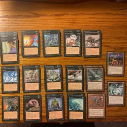 MTG: Vintage Ice Age 85 Card Black Lot - ‘95 Magic The Gathering - Ready To Play - Image 3