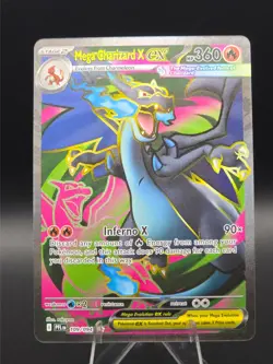 Mega Charizard X ex - 109/094 ME02: Phantasmal Flames NM Pokemon Card TCG - Image 1