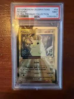 Pikachu - (Celebrations Metal Card) 058/102 Miscellaneous Cards & Products Holo - Image 1