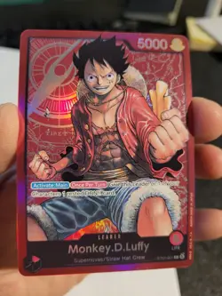 One Piece Card Game Monkey.D.Luffy - ST01-001 - Leader - Pre-Errata - Near Mint - Image 1