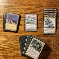 MTG: Vintage ‘95 Ice Age 100 Card White Lot LP - Curated White Library Or Play - Image 1