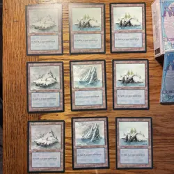 MTG: Vintage Blue Ice Age Lot W/ Booster Box And Rules: 60 Cards Plus 15 Islands - Image 3