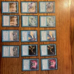 MTG: Vintage Blue Ice Age Lot W/ Booster Box And Rules: 60 Cards Plus 15 Islands - Image 5