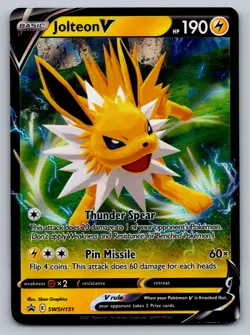 Pokemon Jolteon V Promo SWSH: Sword & Shield Promo Cards SWSH151 NM - Image 1