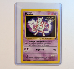 Pokemon the First Movie Promo Mewtwo Card (1999) Lightly Played (LP) - Image 1