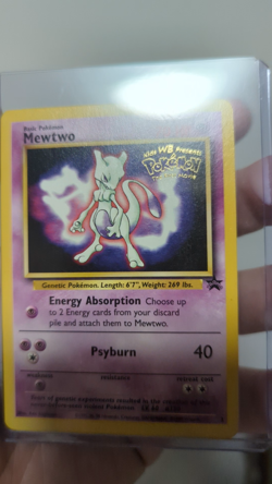 Pokemon the First Movie Promo Mewtwo Card (1999) Lightly Played (LP) - Image 2