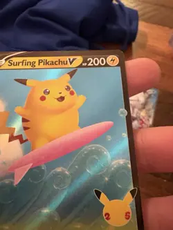 Pokemon Card - Celebrations Classic Collection 008/025 - SURFING PIKACHU (holo) - Image 4