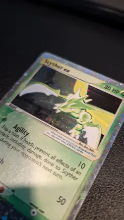 Scyther ex 102/109 Holo Rare EX Ruby & Sapphire Pokemon Card - LP/MP - Image 4