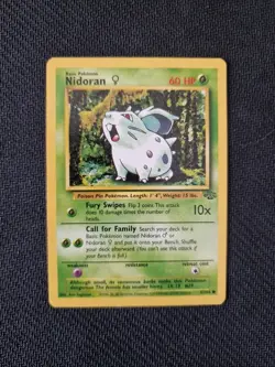 Nidoran - 57/64 - Common - Jungle Set 1999 Pokemon Card - LP - Image 1