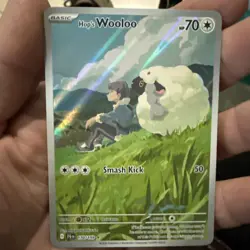 Hops Wooloo 170/159 (JTG) Journey Together NM Illustration Rare Pokemon Card - Image 1