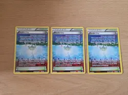 Pokemon TCG XY Breakthrough Trainer cards Parallel City Stadium Card x3 - Image 1
