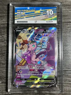 ACE 10 Mew V 251/264 Fusion Strike Alt Art Pokemon Card GEM MINT - Image 1