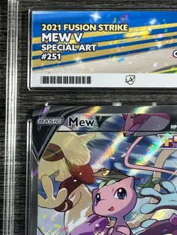 ACE 10 Mew V 251/264 Fusion Strike Alt Art Pokemon Card GEM MINT - Image 3
