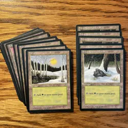 MTG: Vintage 92 Card Green Ice Age ‘95 Lot - Curated Green Library Or Play - Image 2